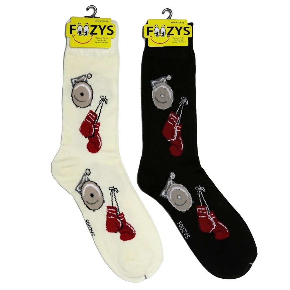 Boxing Gloves Gym Combat Sport Punch Jab Cross Hook 2 Pairs Foozys Men's Socks